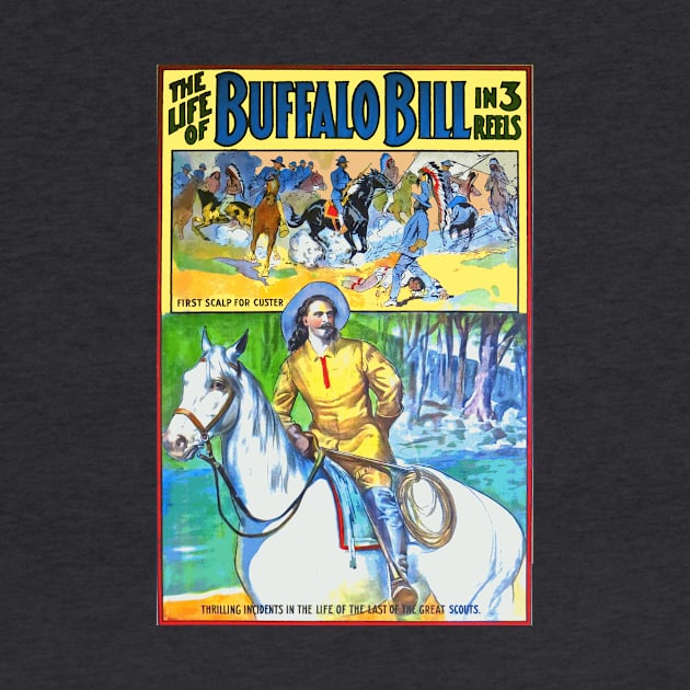 The Life of Buffalo Bill (1912 Film) Poster Design by Naves